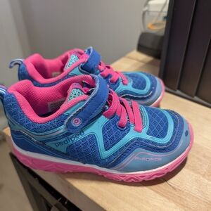 Pediped Kids Sneakers in Blue and Pink 7.5 EU 24